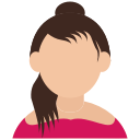 avatar, girl, teenager svg vector icon