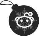 ball, christmas, reddit svg vector icon
