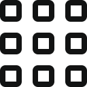 apps, grid svg vector icon