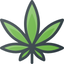 addiction, drug, fun, leaf, marijuana svg vector icon