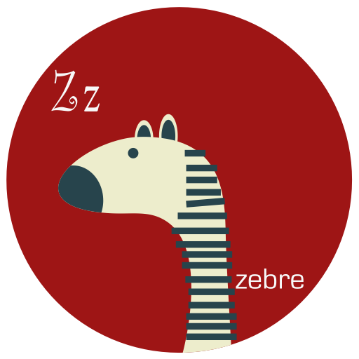 Zebre svg vector icon