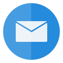 circle, e-mail, email, letter, mail, message, send svg vector icon