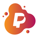 aquarelle, bubble, gradient, liquid, paypal, pink, watercolour, yellow svg vector icon