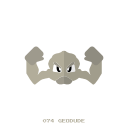 geodude, kanto, piedra, pokemon, tierra svg vector icon