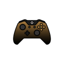 controller, dusk, gamer, gold, xbox one svg vector icon
