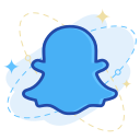 media, snapchat, social svg vector icon