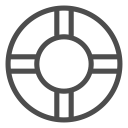 boat, help, lifebuoy, ocean, safe, sea, water svg vector icon