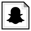 brand, online, snapchat svg vector icon