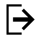 exit, leave, logout, signout svg vector icon