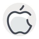 apple, media, network, social, web svg vector icon