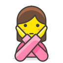 1, gesturing, no, woman svg vector icon