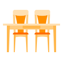 chair, furniture, home, kitchen, table svg vector icon