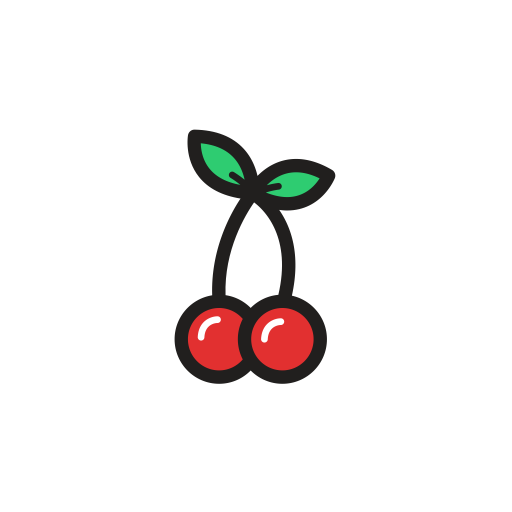 Cherry svg vector icon
