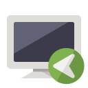 monitor,left icon