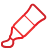 basic, paint, red, tube icon