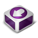 download, purple icon
