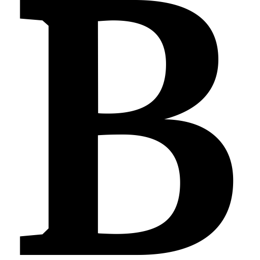 Bold svg vector icon