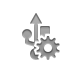 usb,gear icon