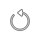 play back, repeat, replay, snapchat svg vector icon