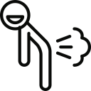 fart, farting svg vector icon