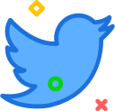 brand, logo, network, social, twiter svg vector icon