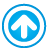 basic, blue, frame, navigation, up icon