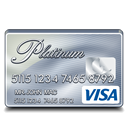 platinum, visa icon