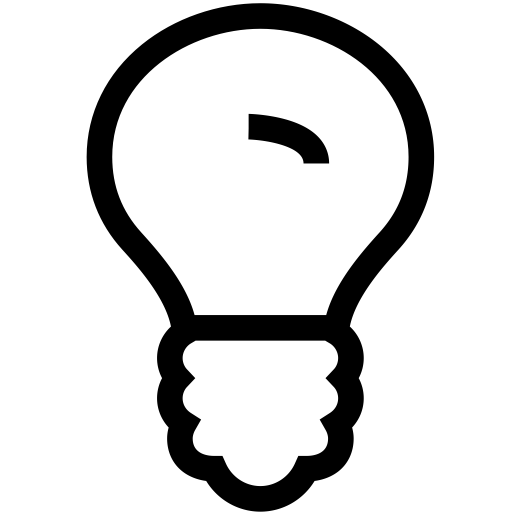 Lightbulb O svg vector icon