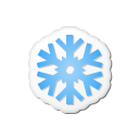christmas, snow icon