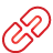 basic, broken, link, red icon