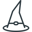 halloween, hat, witch svg vector icon