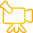 basic, camcorder, yellow icon