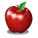 apple, food, fruit icon