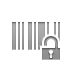 barcode,lock,open icon