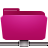 folder, pink, remote icon