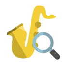 music,saxophone,zoom icon