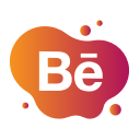 aquarelle, behance, bubble, gradient, liquid, pink, watercolour, yellow svg vector icon