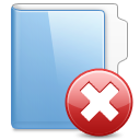 delete, folder icon