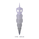 kanto, onix, pokemon, rock svg vector icon