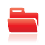 folder, red icon