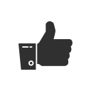 facebook, fb, like, thumbs up svg vector icon