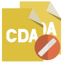 file,format,cda,cancel icon