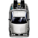 delorean, time machine icon
