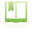 book, bookmark, green, open icon