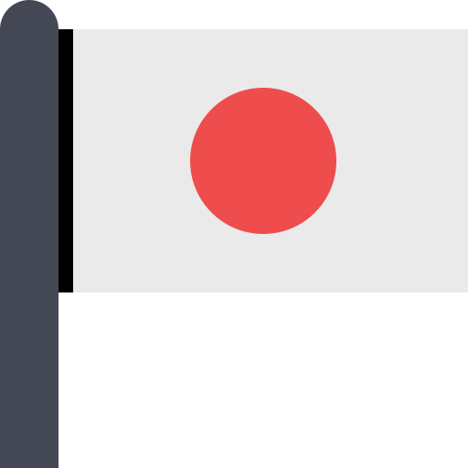 Flag Japan svg vector icon