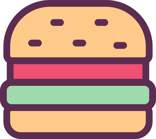Hamburger svg vector icon