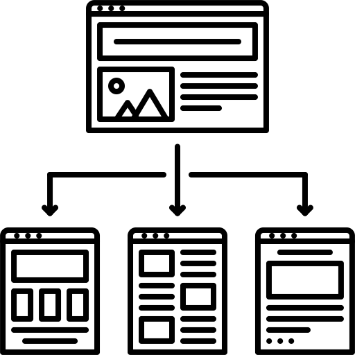 Website Structure svg vector icon