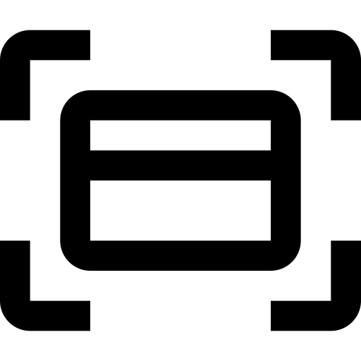 Credit Card Scan svg vector icon