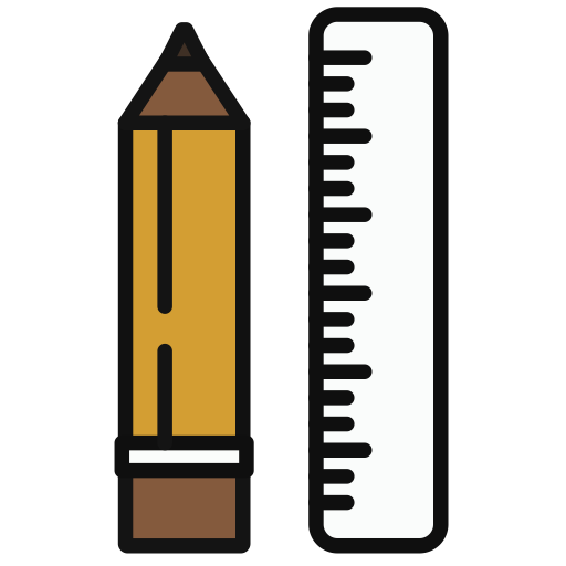 Pencil svg vector icon