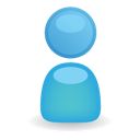 blue, man, user icon
